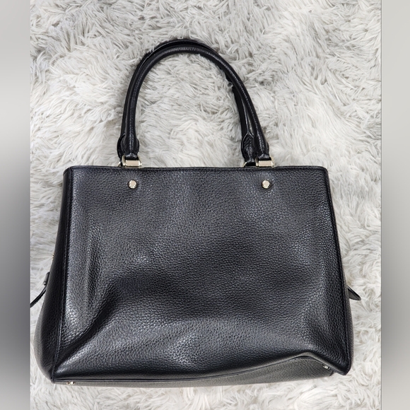 Kate Spade Leila Medium Triple Compartment SatchelBlack Pebbled Leather - Picture 10 of 15